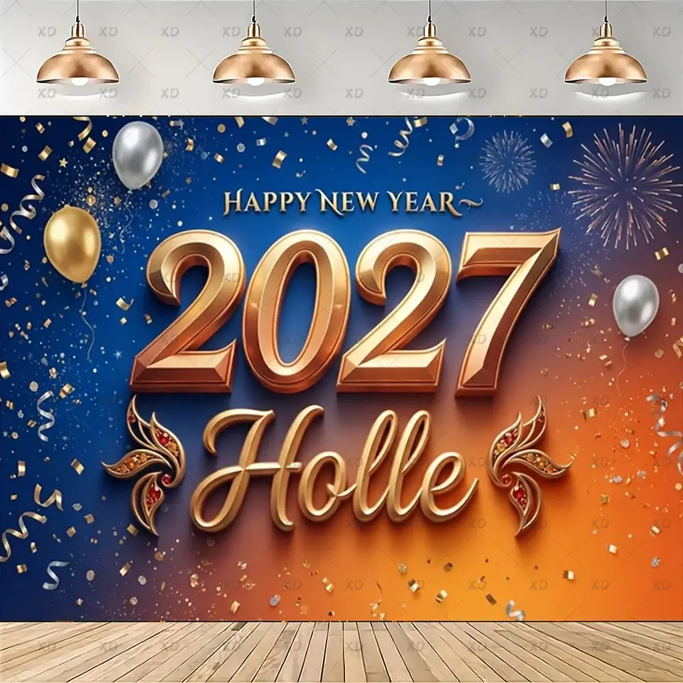 Set de Decoración Año Nuevo 2027 – Platos, Vasos, Servilletas, Mantel y Accesorios para Fiesta 28