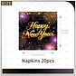 Set de Decoración Año Nuevo 2027 – Platos, Vasos, Servilletas, Mantel y Accesorios para Fiesta - Miniatura 31