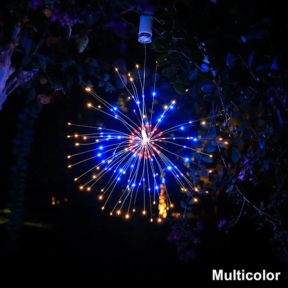 Guirnalda de Luces LED Tipo Fuegos Artificiales – Decoración para Año Nuevo, Navidad y Fiestas 6