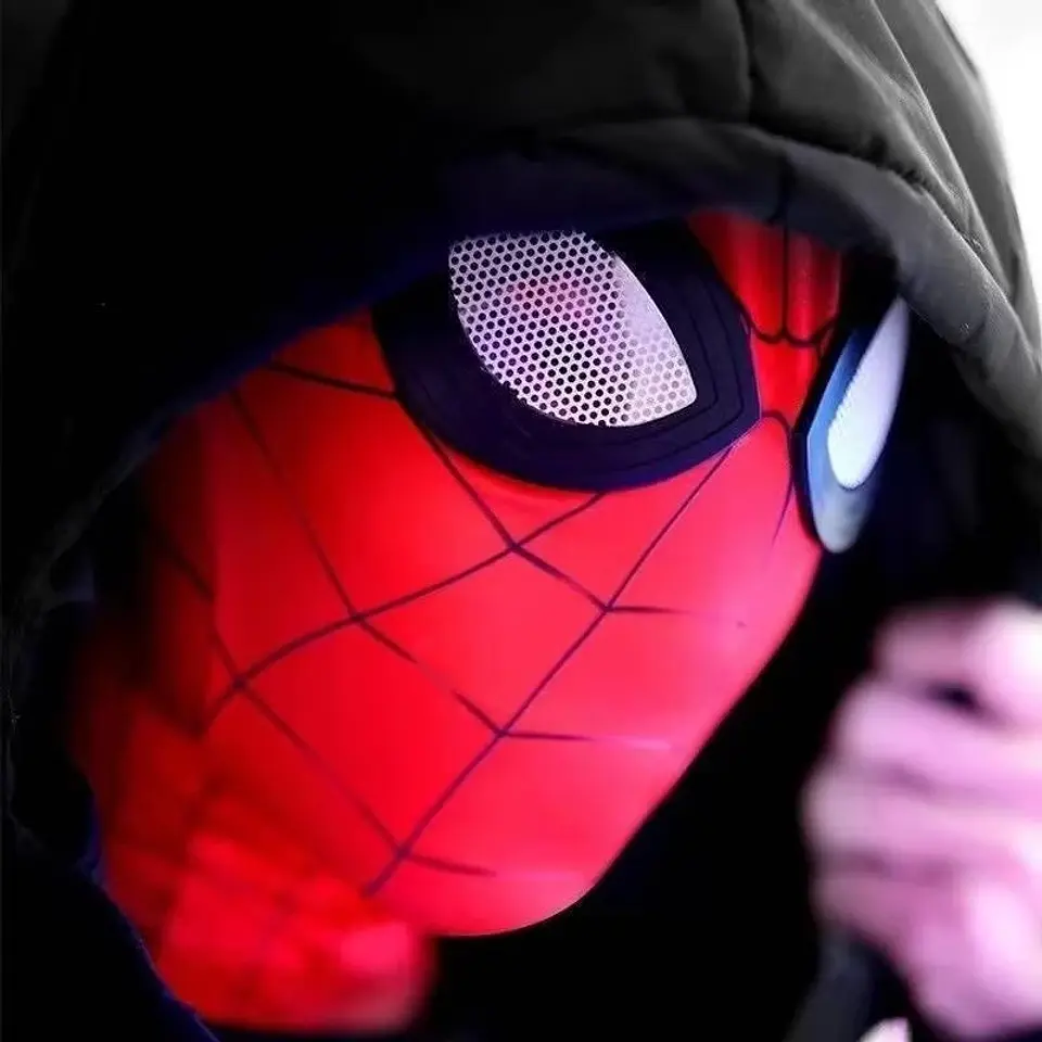 Máscara de Spider-Man con Lentes – Disfraz para Halloween y Cosplay 4