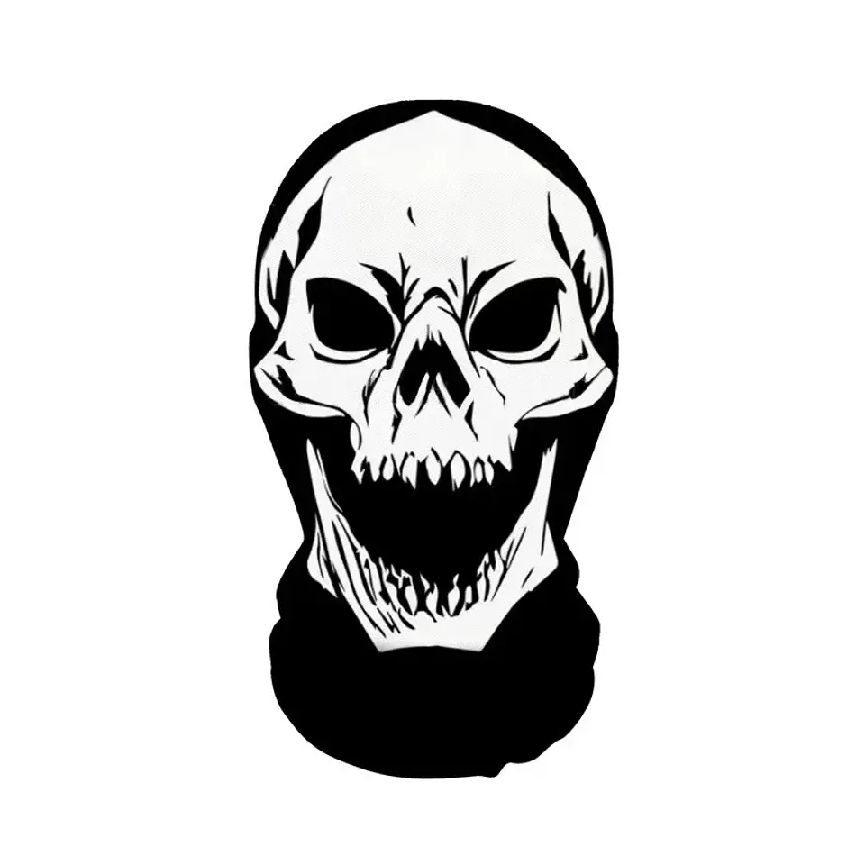 Máscara de Esqueleto con Capucha de Malla – Terror para Halloween 9