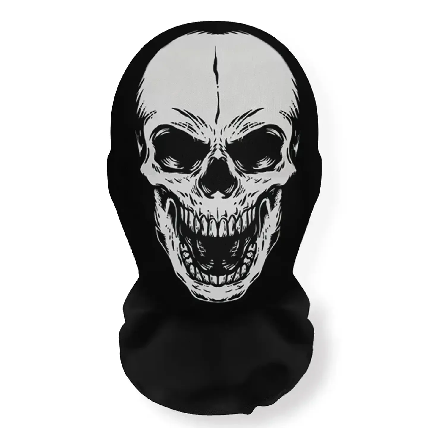 Máscara de Esqueleto con Capucha de Malla – Terror para Halloween 12