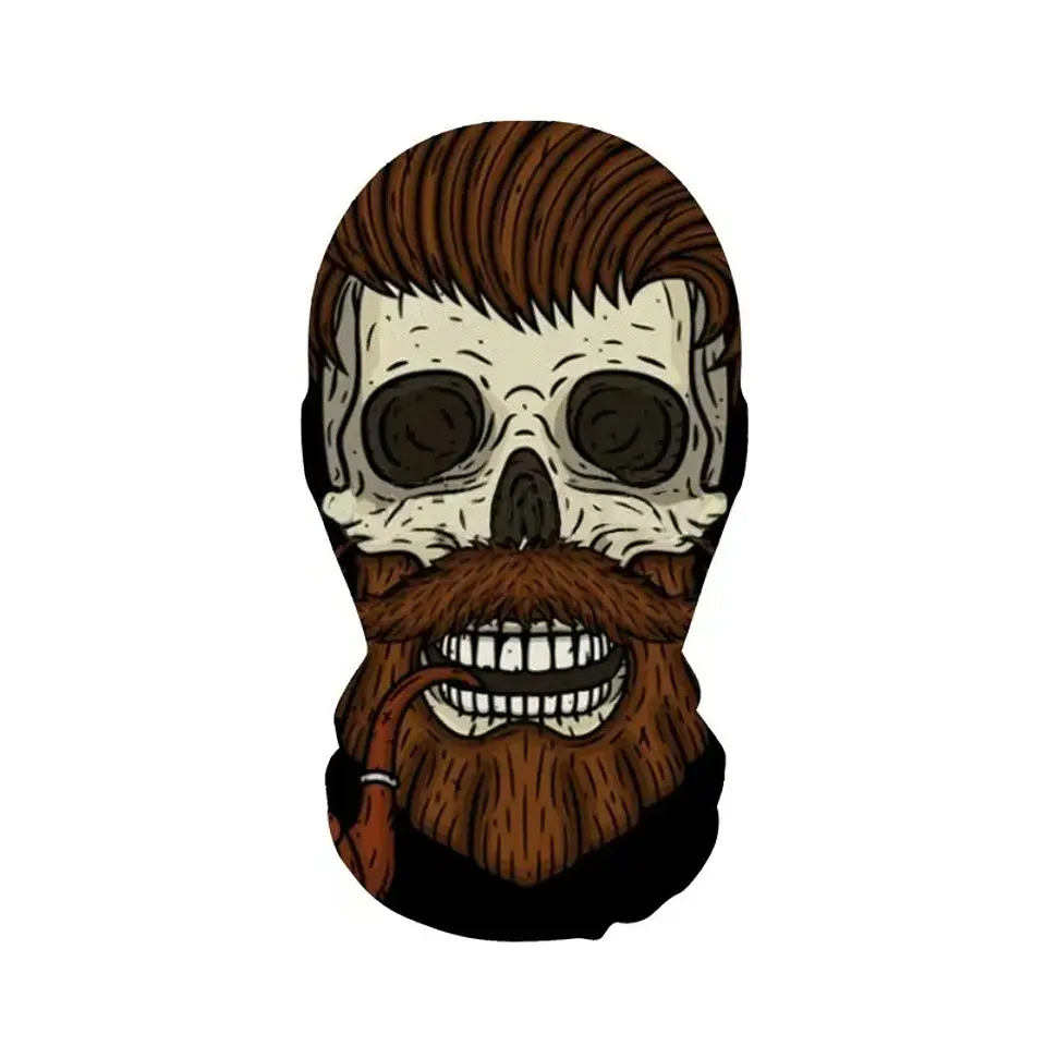 Máscara de Esqueleto con Capucha de Malla – Terror para Halloween 23