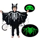 Disfraz Infantil de Esqueleto o Murciélago con Capucha para Halloween
 - Miniatura 3
