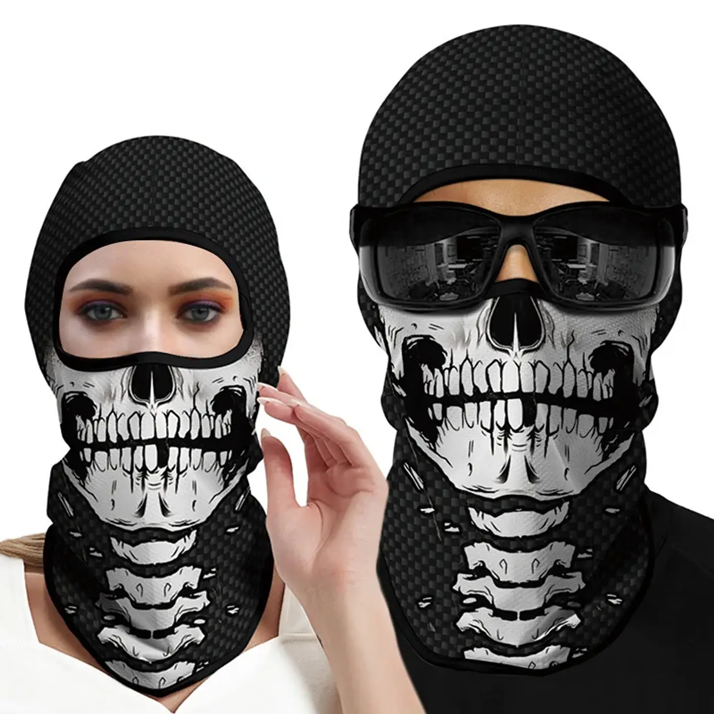 Pasamontañas de Calavera Unisex – Máscara para Halloween y Outdoor 3