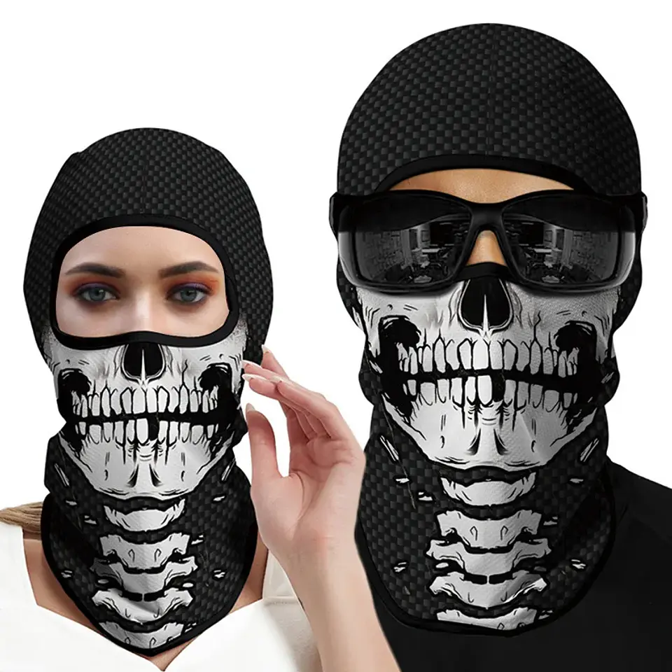Pasamontañas de Calavera Unisex – Máscara para Halloween y Outdoor 3