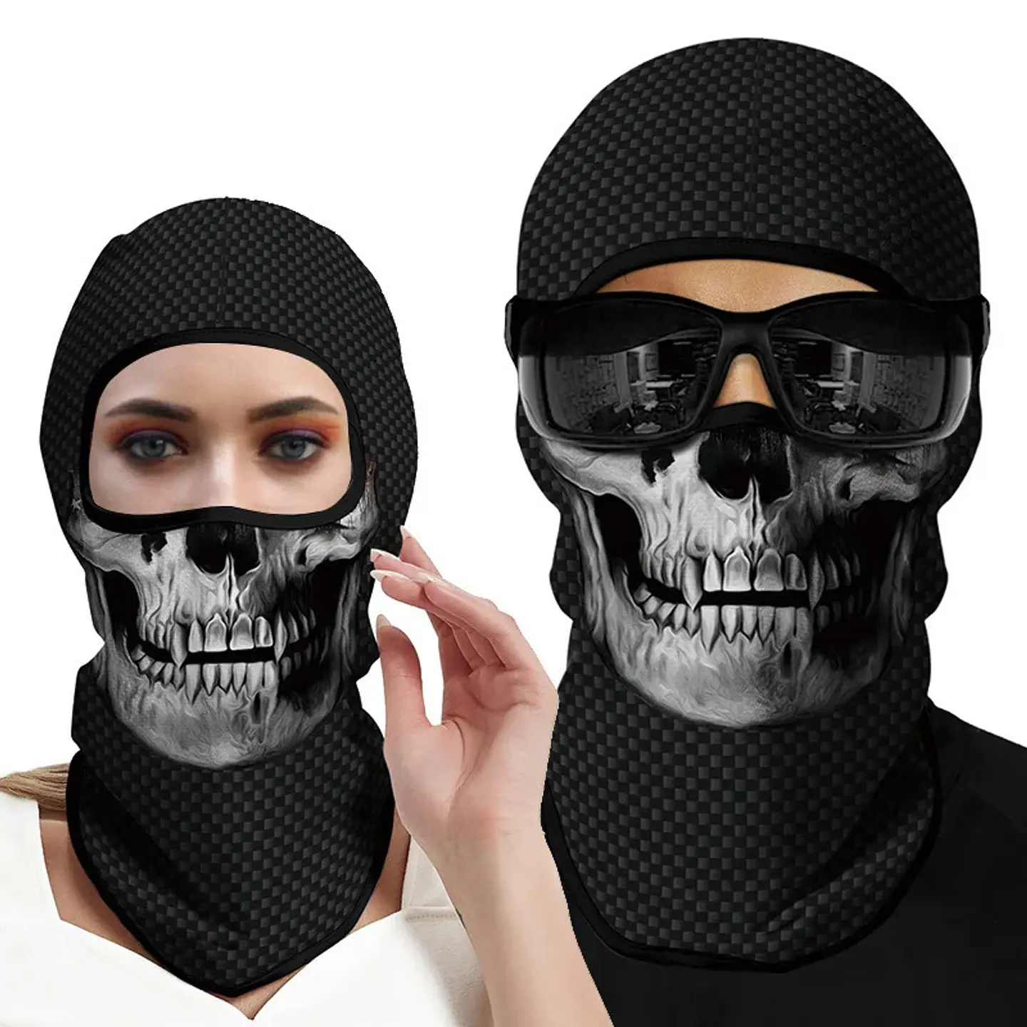 Pasamontañas de Calavera Unisex – Máscara para Halloween y Outdoor 6