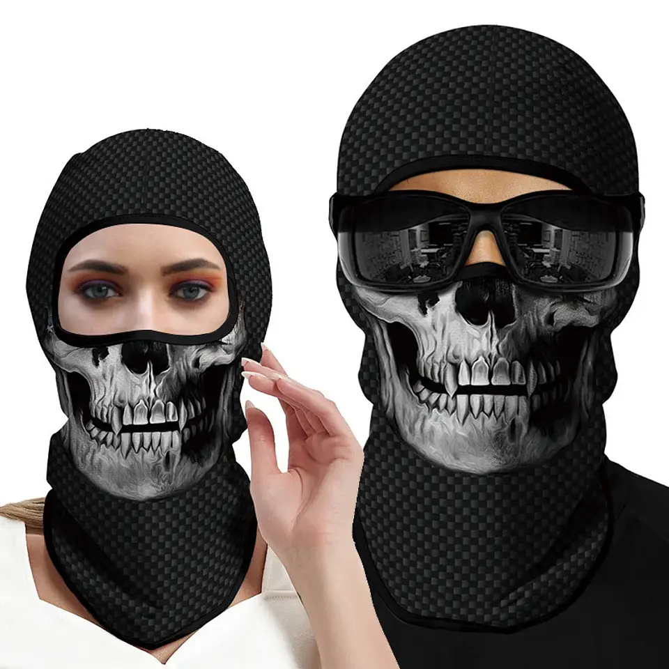 Pasamontañas de Calavera Unisex – Máscara para Halloween y Outdoor 6
