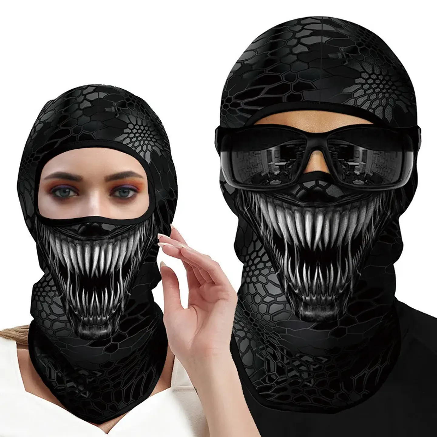 Pasamontañas de Calavera Unisex – Máscara para Halloween y Outdoor 7