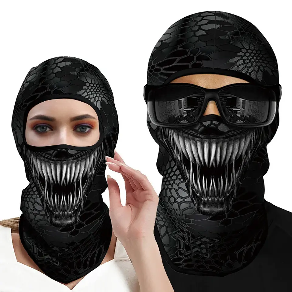 Pasamontañas de Calavera Unisex – Máscara para Halloween y Outdoor 7