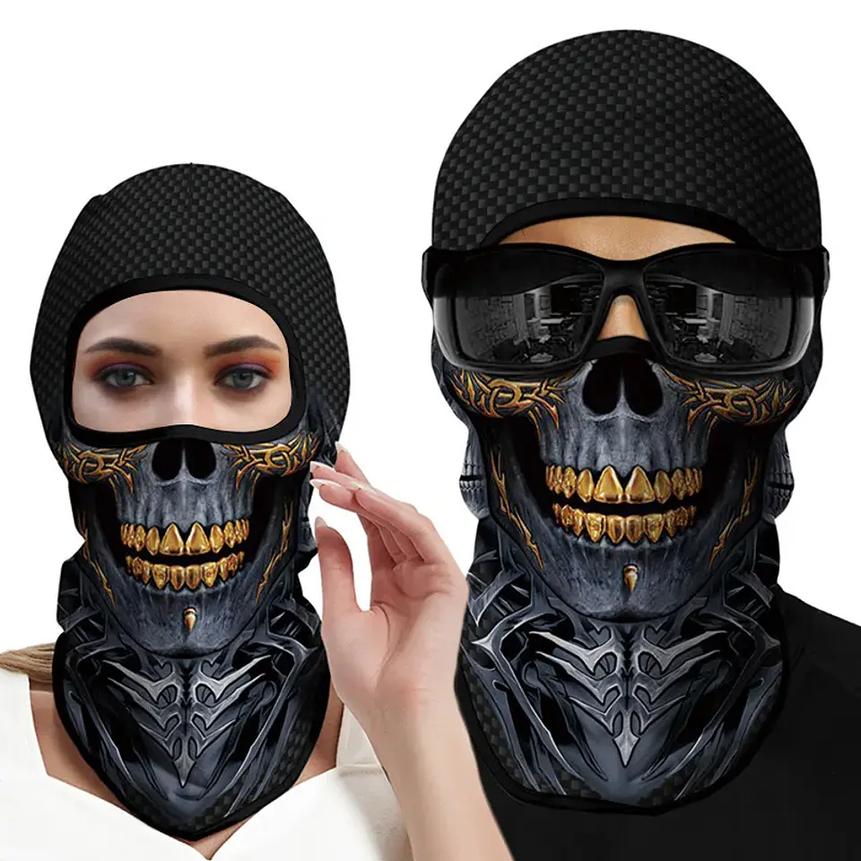 Pasamontañas de Calavera Unisex – Máscara para Halloween y Outdoor 26