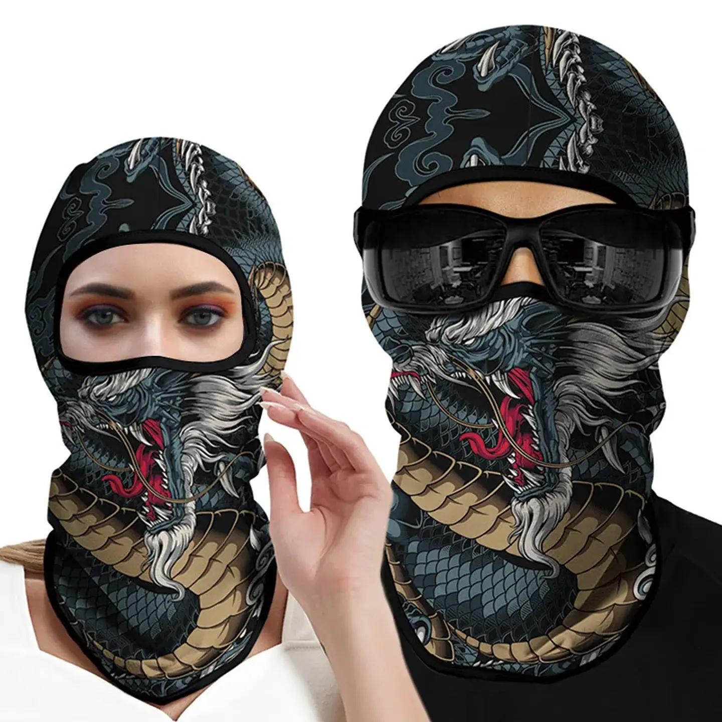 Pasamontañas de Calavera Unisex – Máscara para Halloween y Outdoor 27