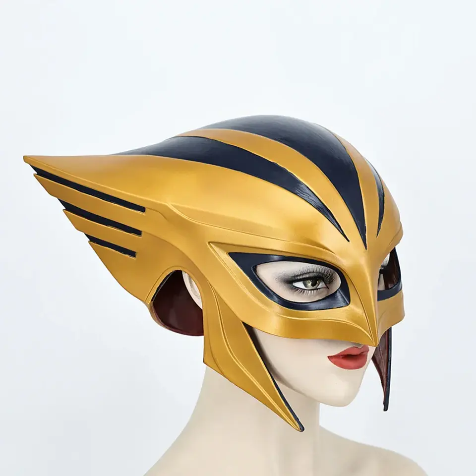 Máscara de Chica Halcón Hawkgirl – Casco de Cosplay para Halloween 3