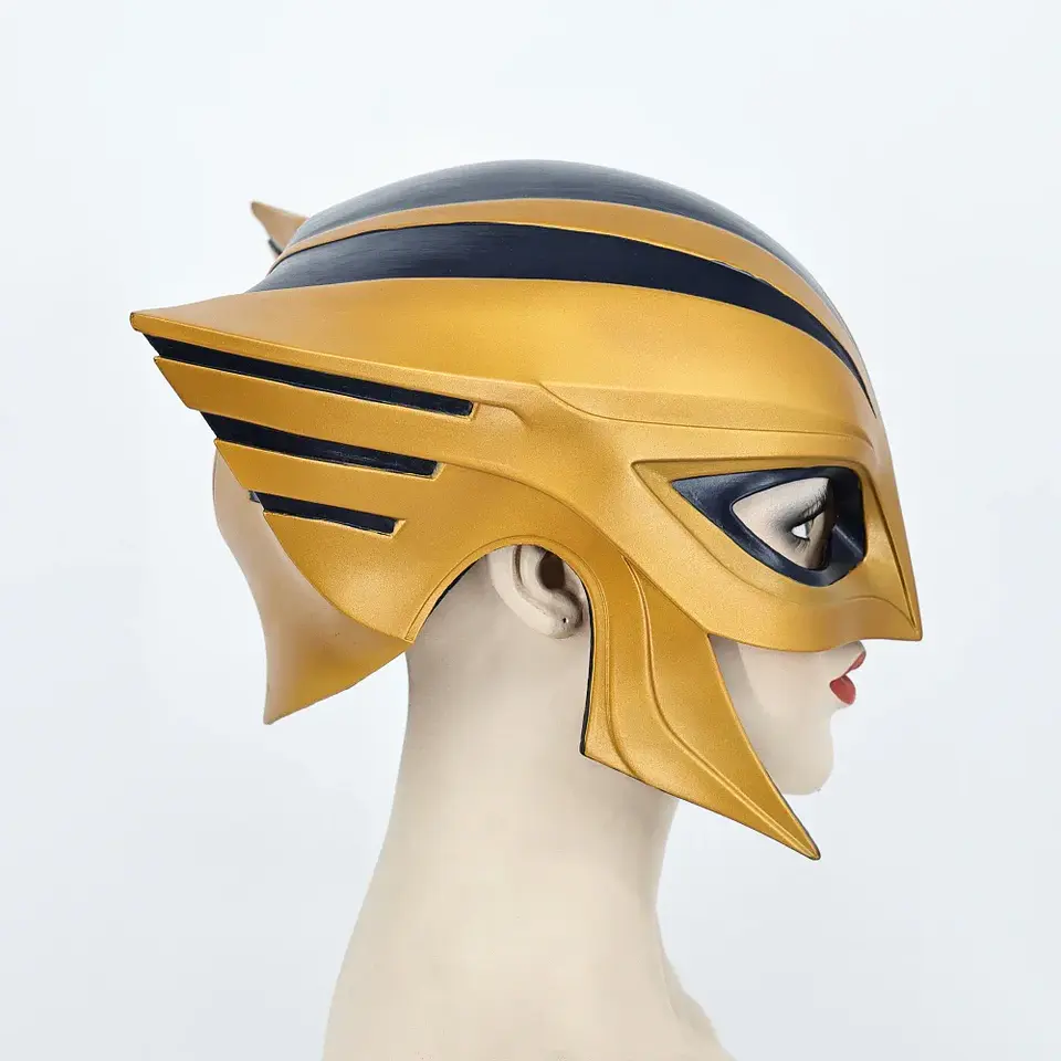Máscara de Chica Halcón Hawkgirl – Casco de Cosplay para Halloween 4