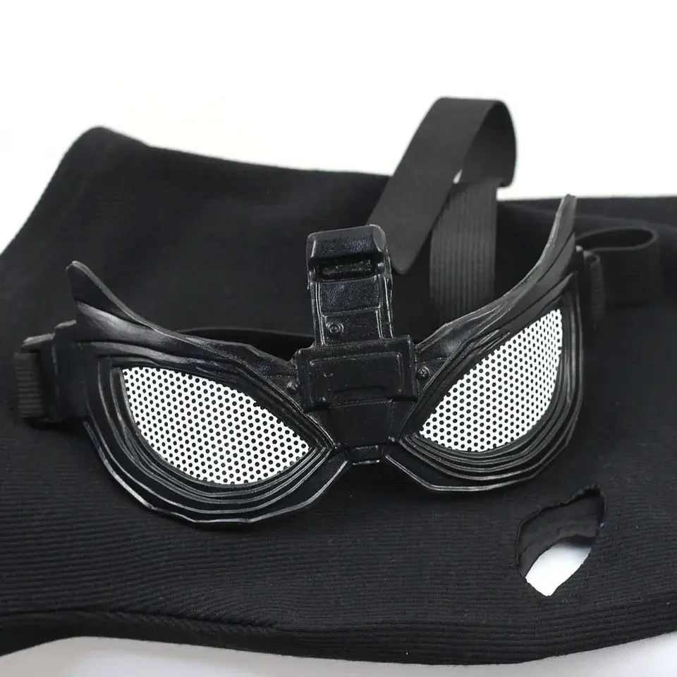 Máscara Negra de Spider-Man Stealth – Estilo Sigilo para Halloween y Cosplay 1