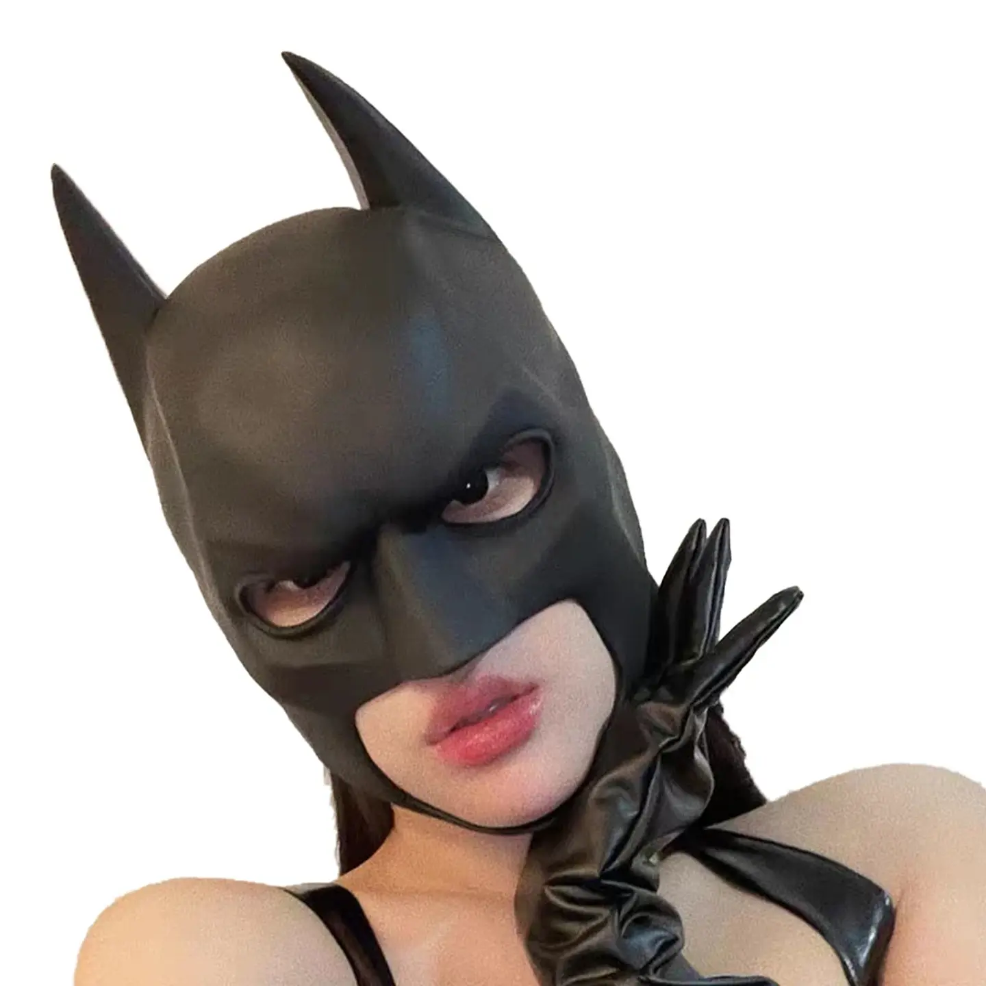 Máscara de Batman para Adultos – Capucha con Orejas para Halloween y Cosplay 1