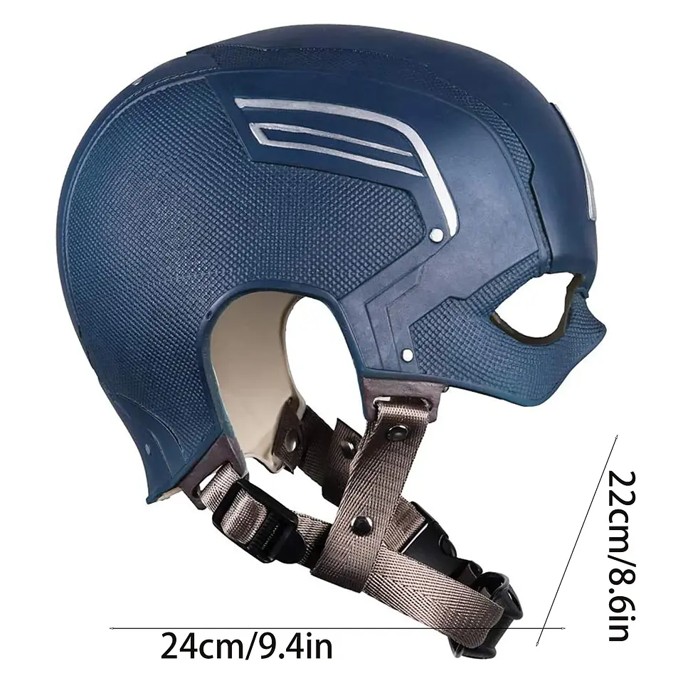 Superhero Mask Captain Soft Latex Helmet Halloween Cosplay Accessory 5