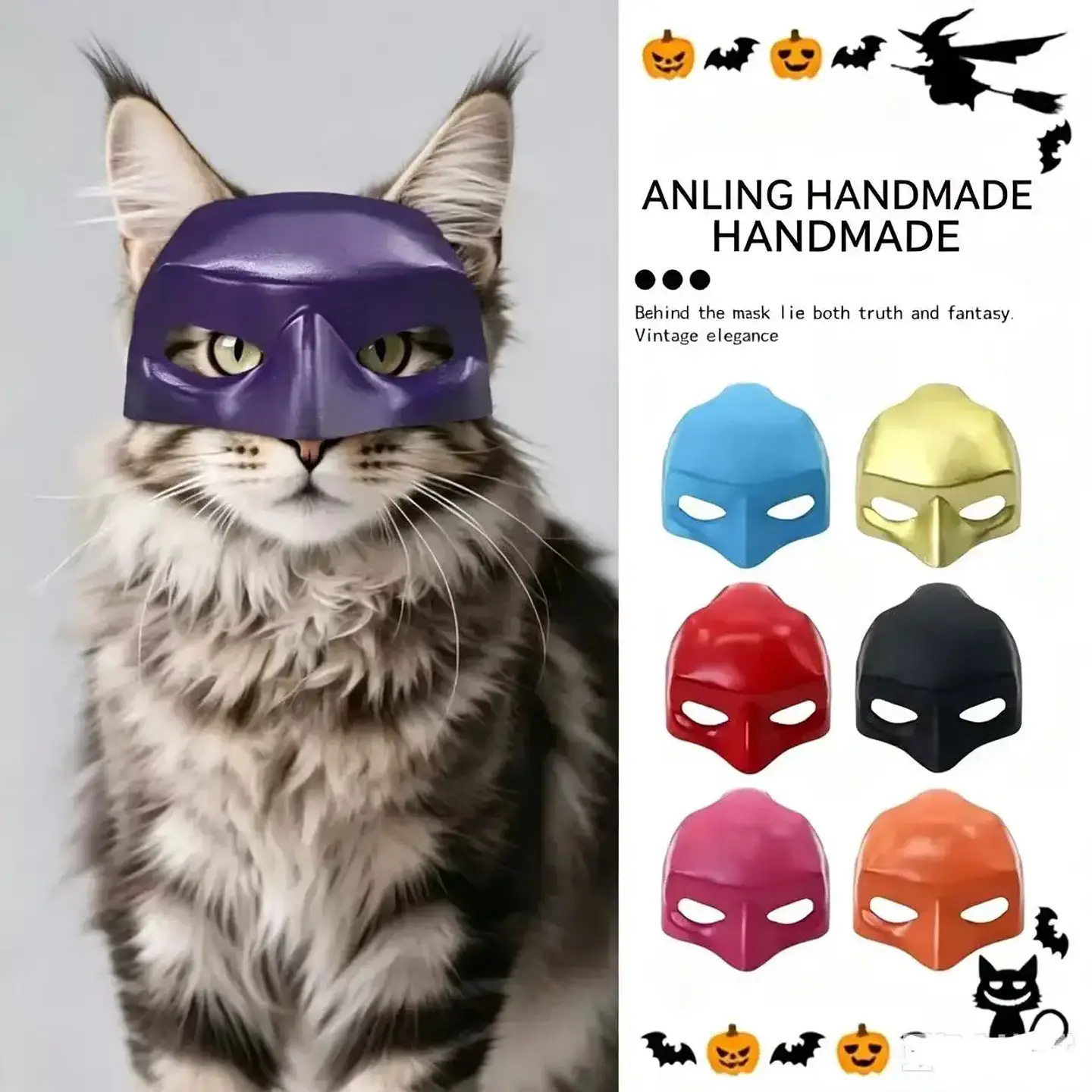 Máscara de Superhéroe para Gatos – ¡Tu Mascota También Tiene una Identidad Secreta! 1