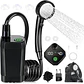 Ducha Portátil Recargable para Camping 6000 mAh con Pantalla LED - Miniatura 1