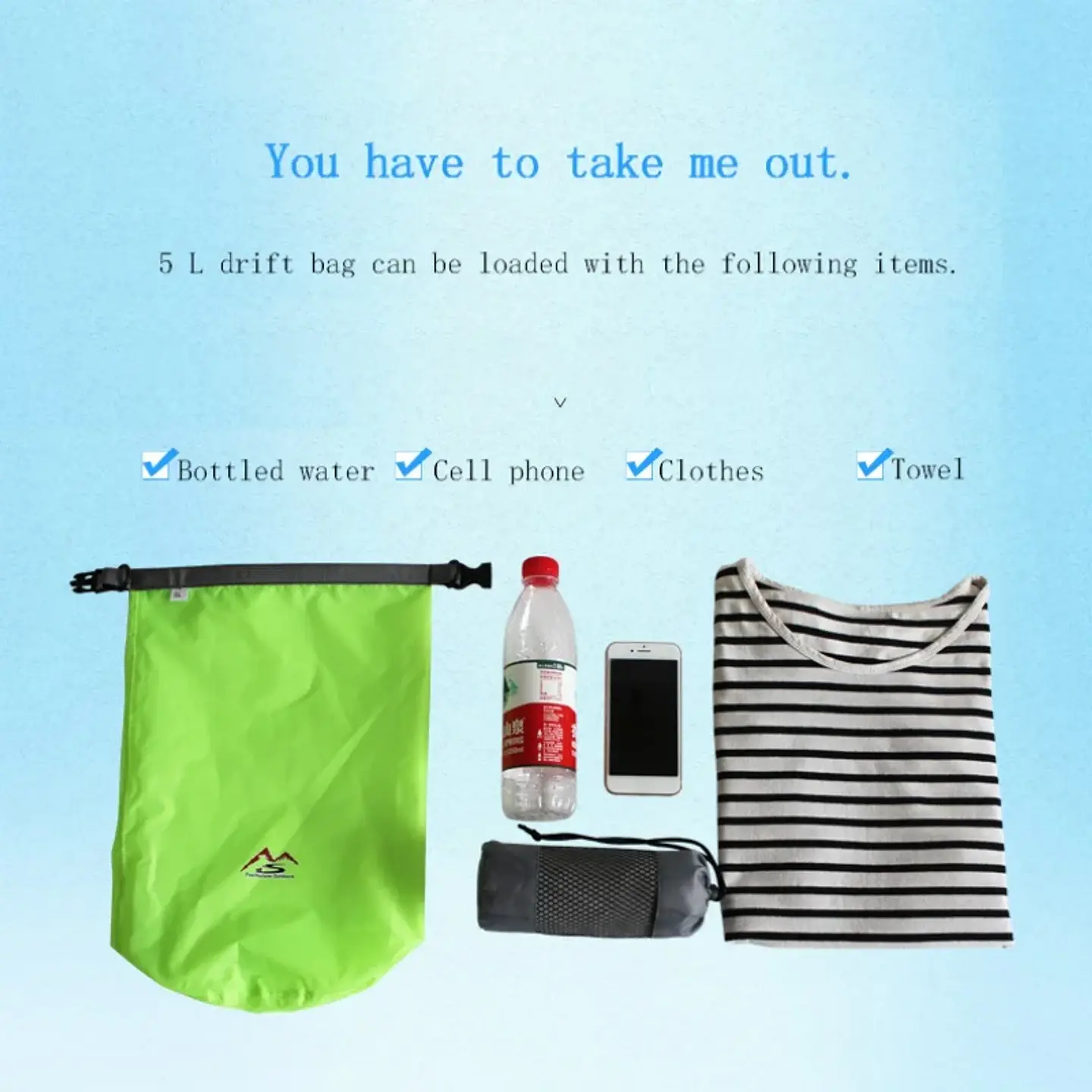 Bolsa Seca Impermeable de Gran Capacidad para Camping, Kayak, Rafting y Trekking 2