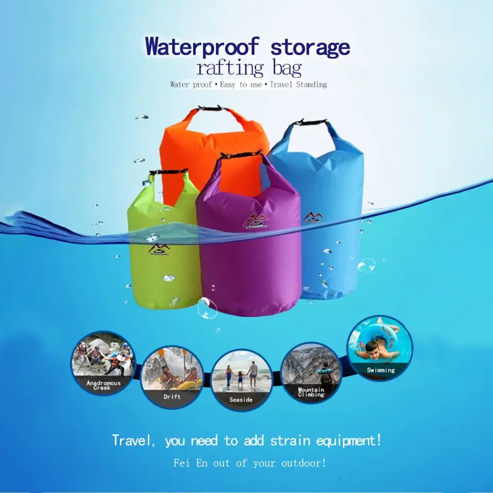 Bolsa Seca Impermeable de Gran Capacidad para Camping, Kayak, Rafting y Trekking 3