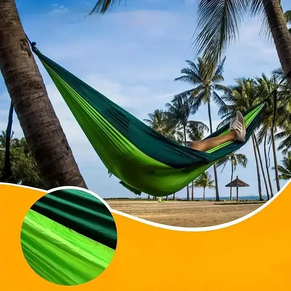 Hamaca Doble Portátil para Camping y Outdoor – Ligera y Autosoportada 1
