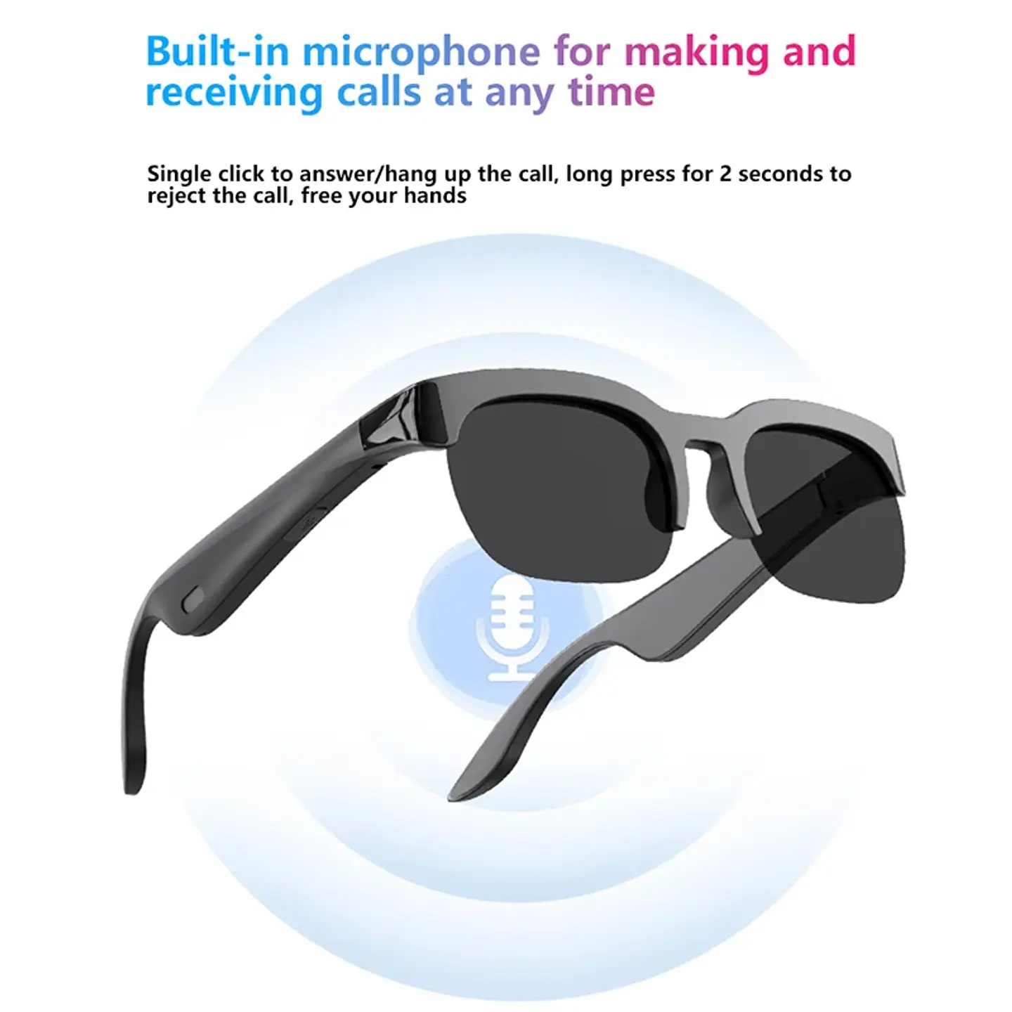 Lentes Inteligentes con Cámara HD, Bluetooth y Traducción con IA 3