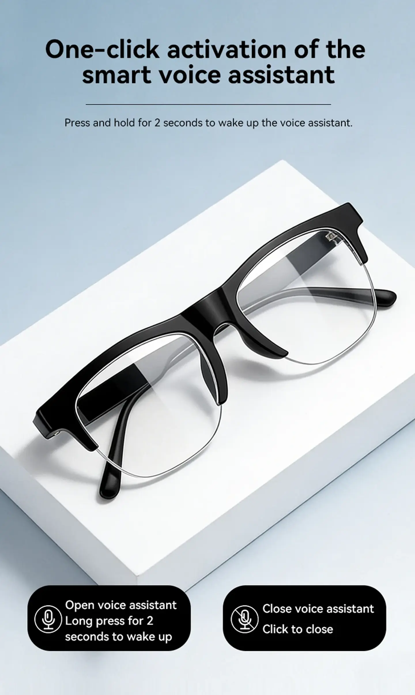 Lentes Inteligentes con IA, Bluetooth y Llamadas Manos Libres 2