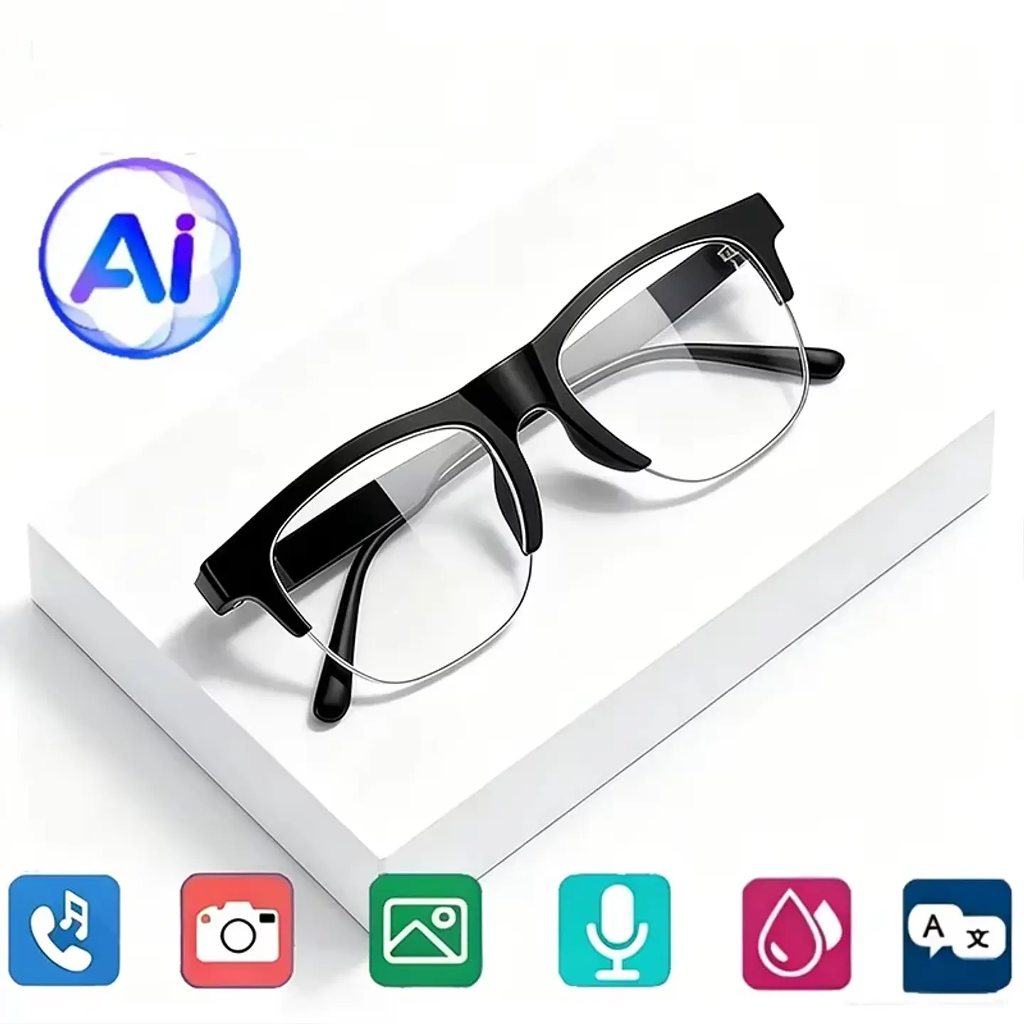 Lentes Inteligentes con IA, Bluetooth y Llamadas Manos Libres 5