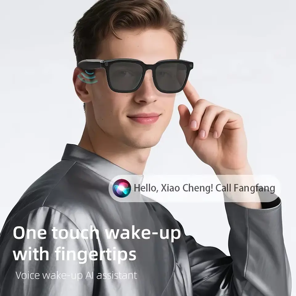 Lentes Inteligentes con IA, Cámara HD, Traducción y Bluetooth 4