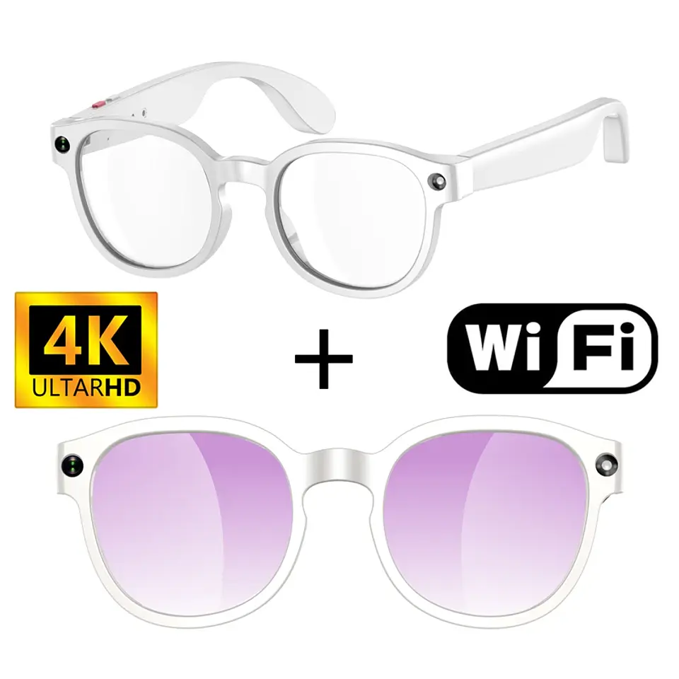 Lentes Inteligentes con IA, Cámara HD, Traducción y Bluetooth 7