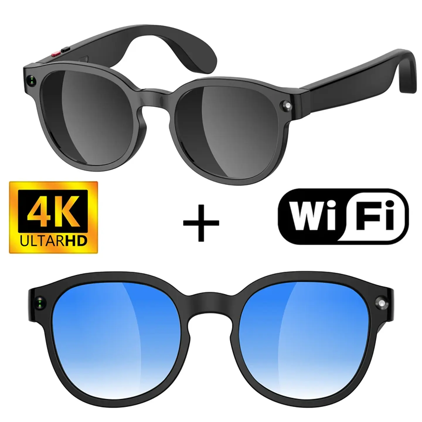 Lentes Inteligentes con IA, Cámara HD, Traducción y Bluetooth 8