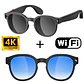 Lentes Inteligentes con IA, Cámara HD, Traducción y Bluetooth - Miniatura 8