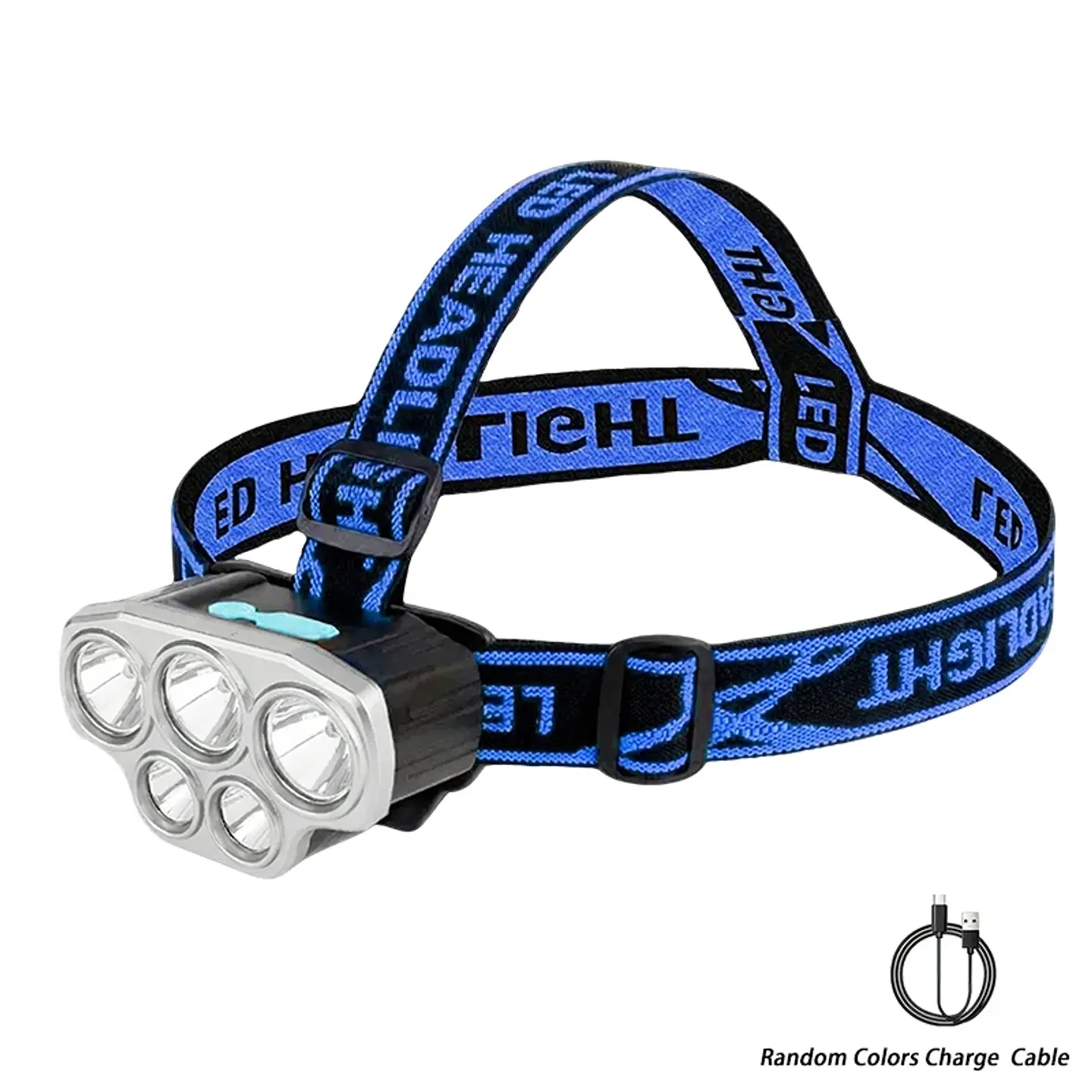 Linterna Frontal LED Recargable USB con Sensor para Camping y Outdoor 7