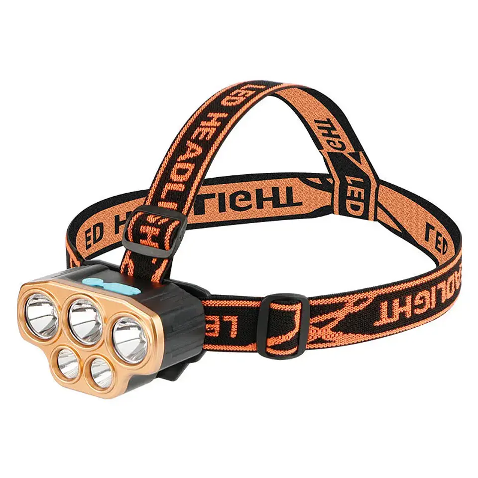 Linterna Frontal LED Recargable USB con Sensor para Camping y Outdoor 9
