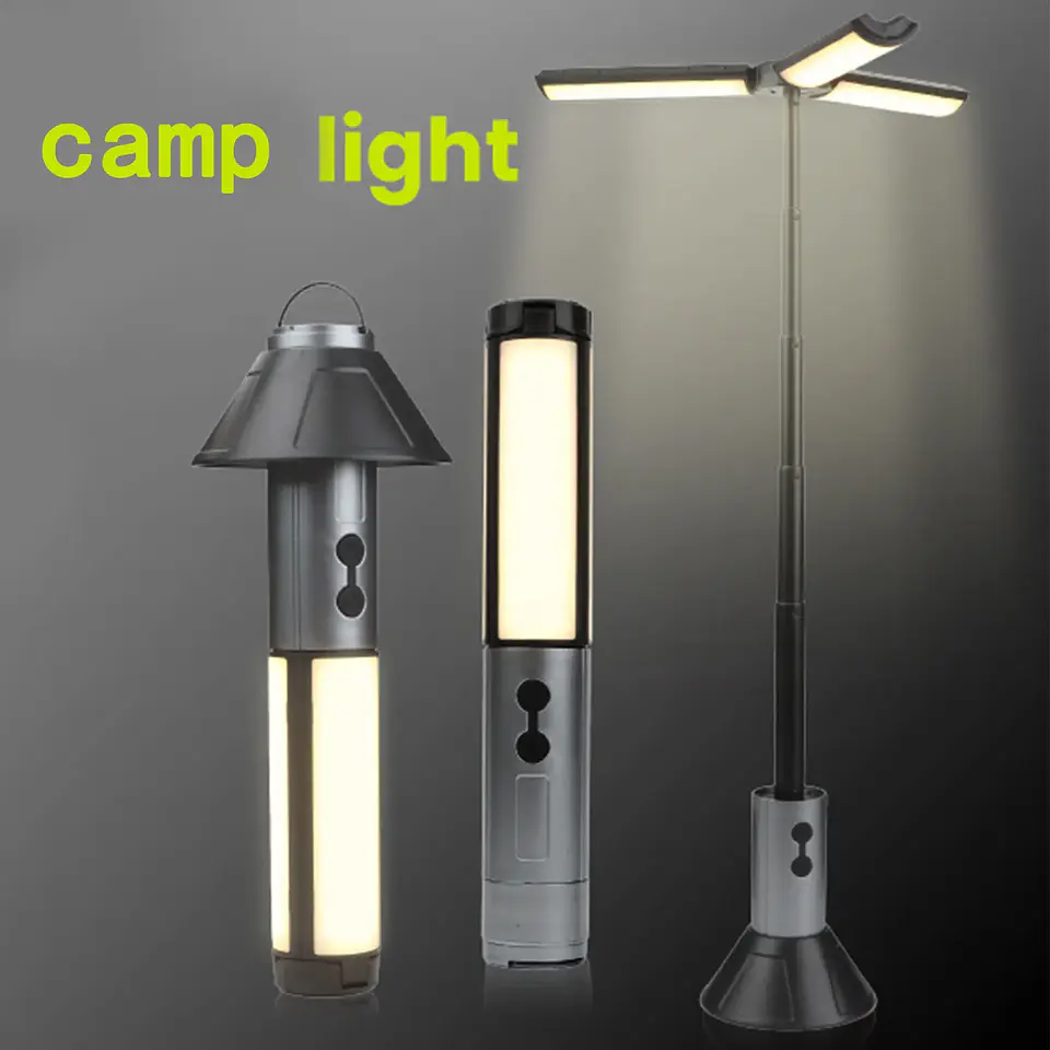 Lámpara Telescópica LED para Camping 8000 mAh con Trípode 8