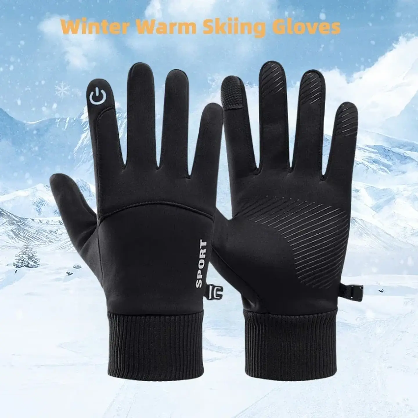 Guantes térmicos táctiles para ciclismo y actividades al aire libre 2