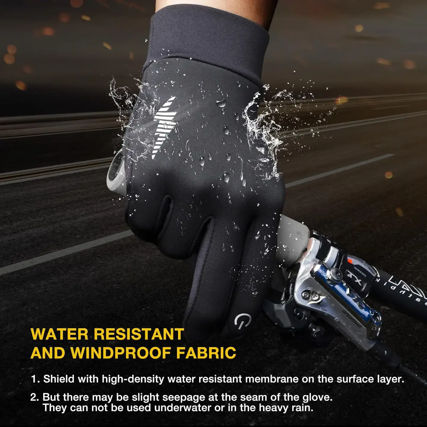 Guantes térmicos táctiles con agarre antideslizante para ciclismo y outdoor 6