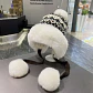 Gorro de invierno tejido con orejeras y pompón unisex - Miniatura 6