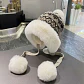 Gorro de invierno tejido con orejeras y pompón unisex - Miniatura 7