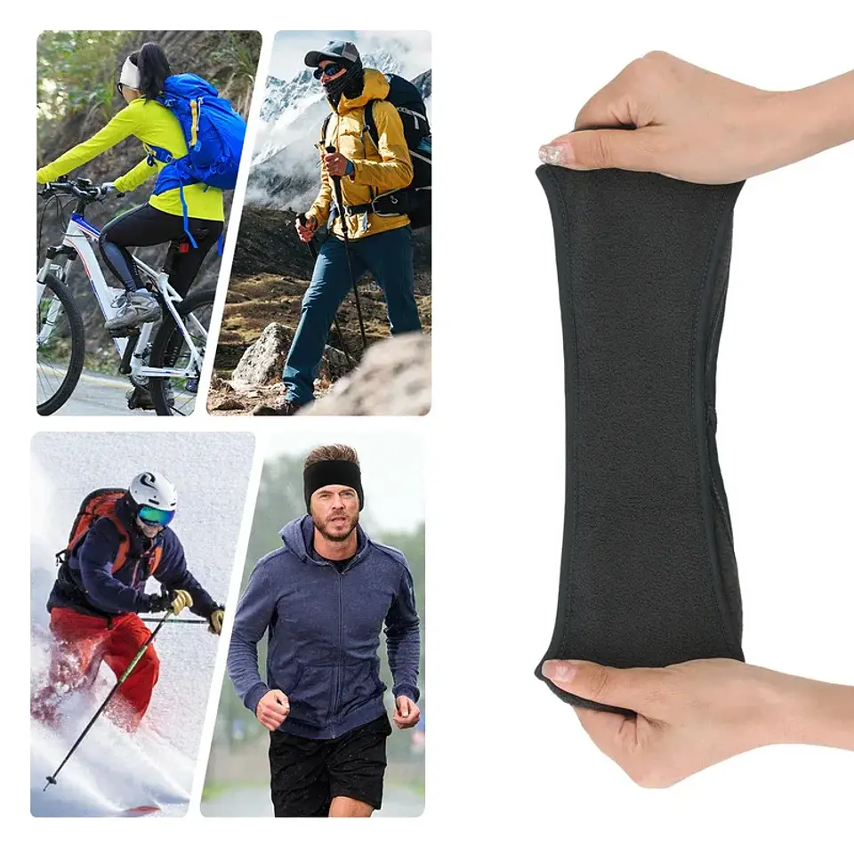 Banda térmica de polar cubreorejas para running, ciclismo y outdoor 5