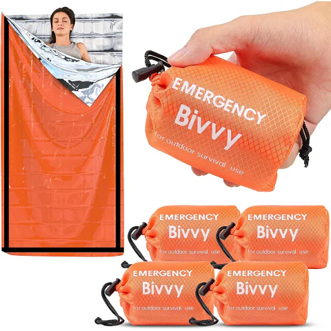 Saco térmico de emergencia compacto para camping y senderismo
