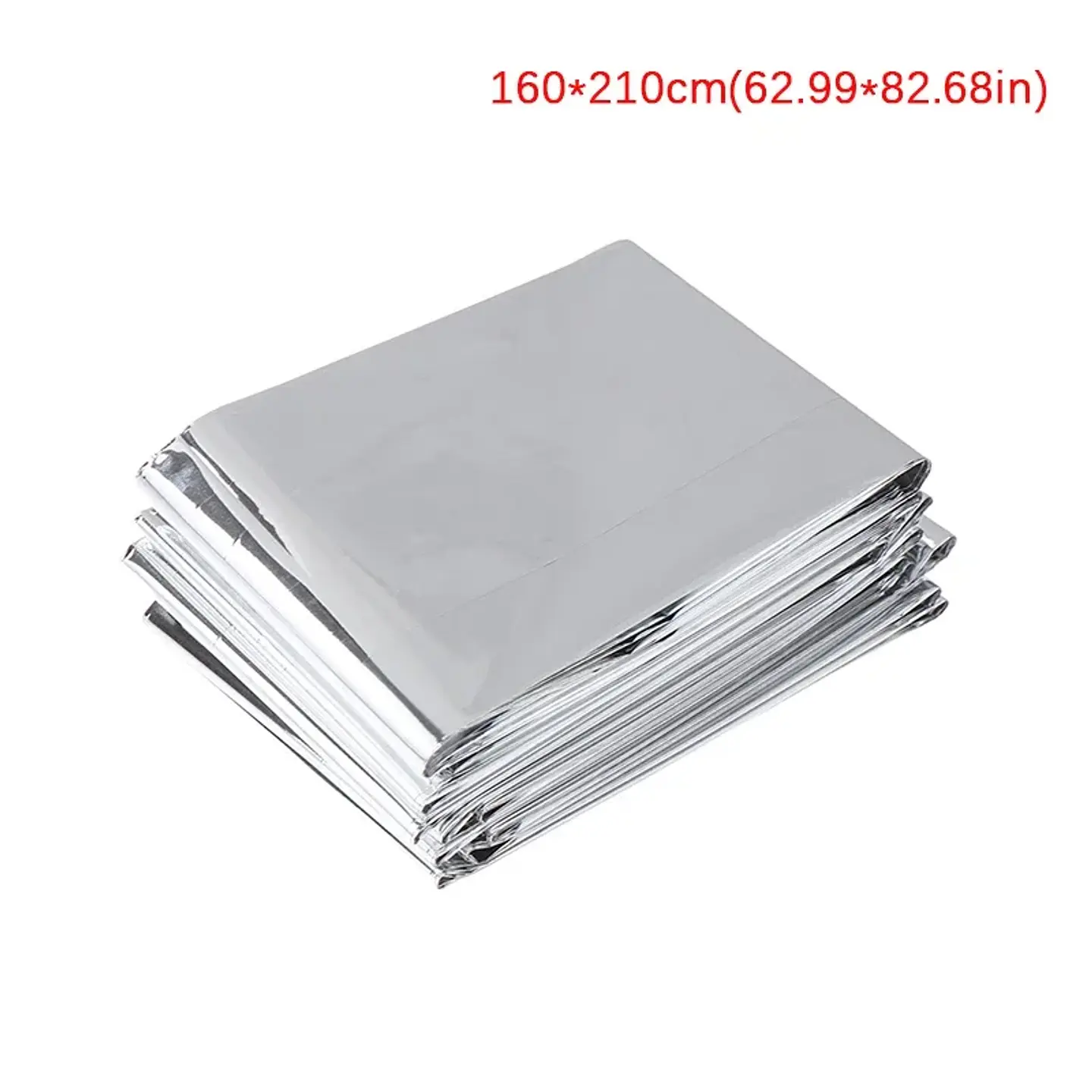 Manta térmica de emergencia 160 × 210 cm para camping y senderismo 7