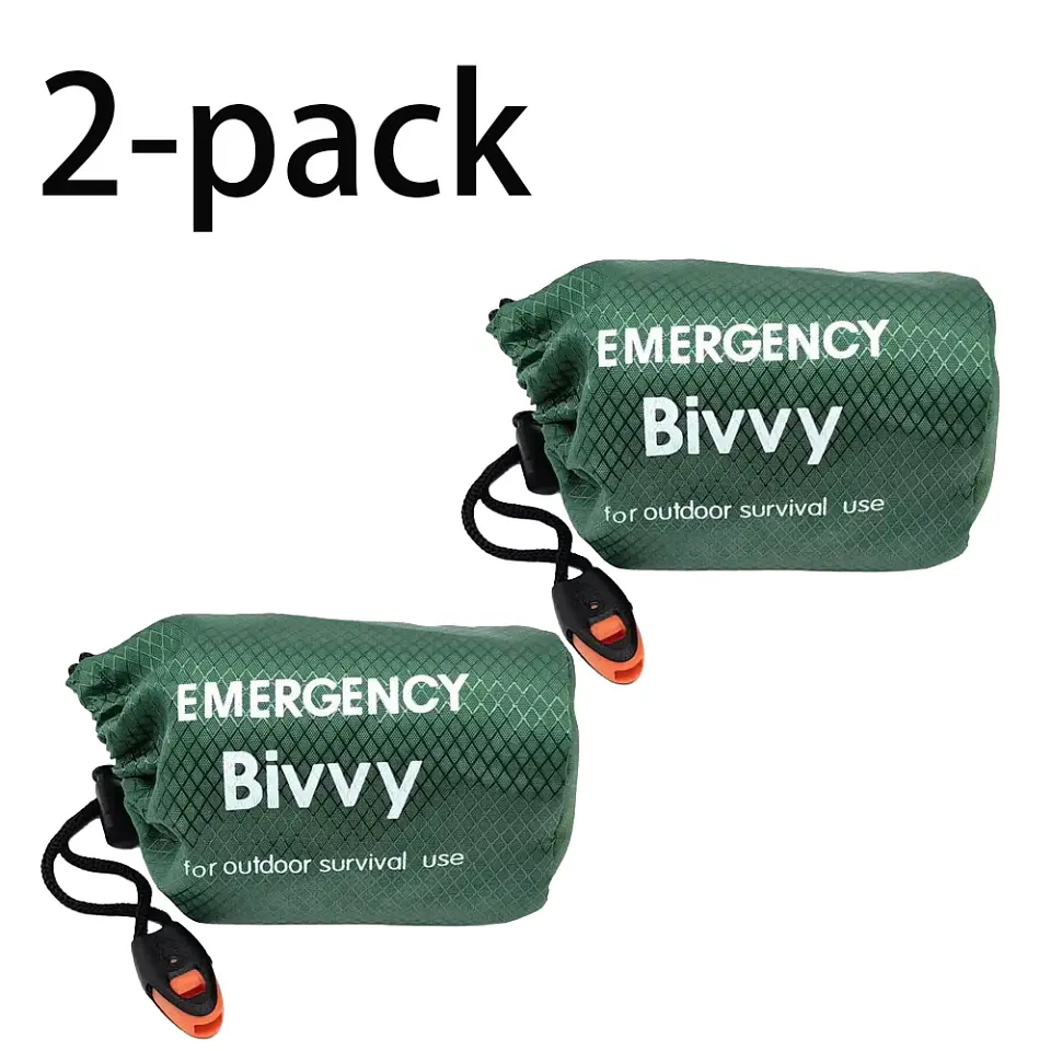 Saco térmico de emergencia compacto para camping y senderismo 10