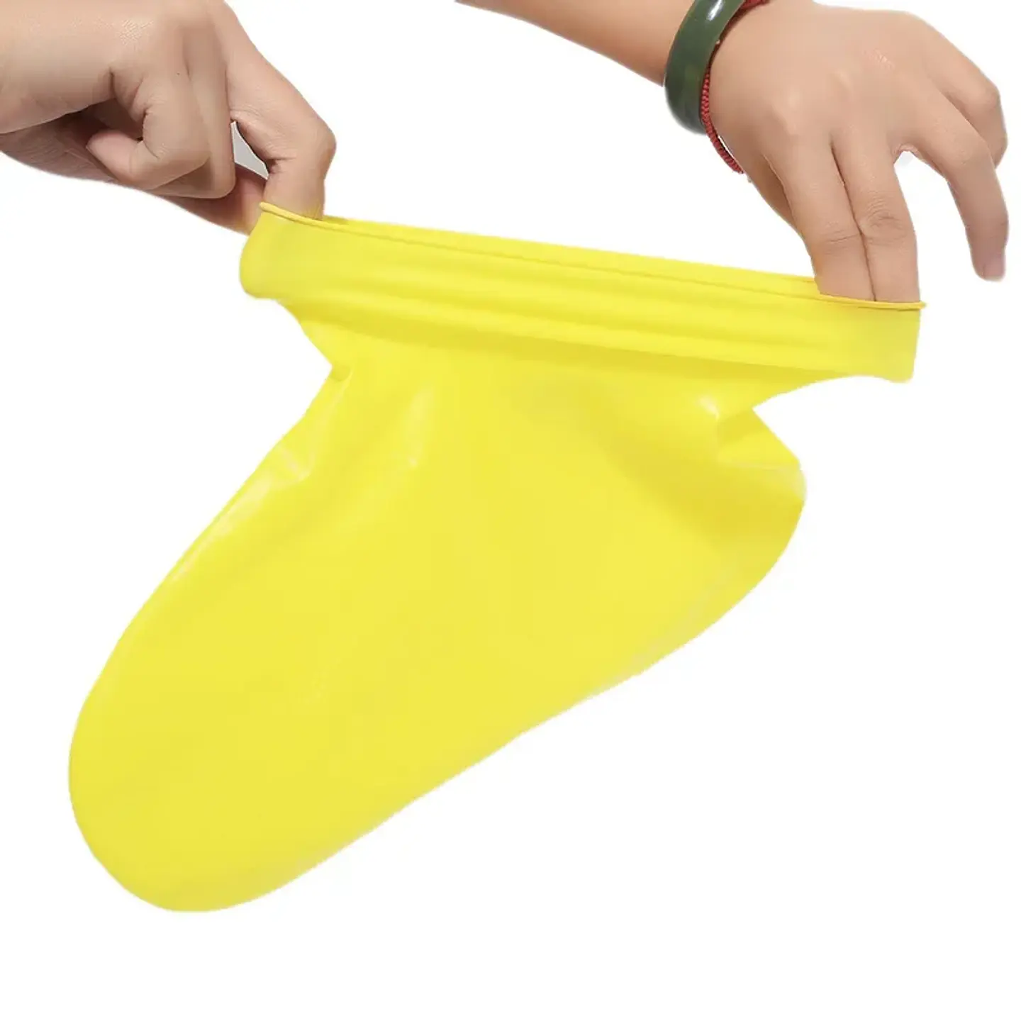 Cubrecalzado impermeable de silicona reutilizable para lluvia 4