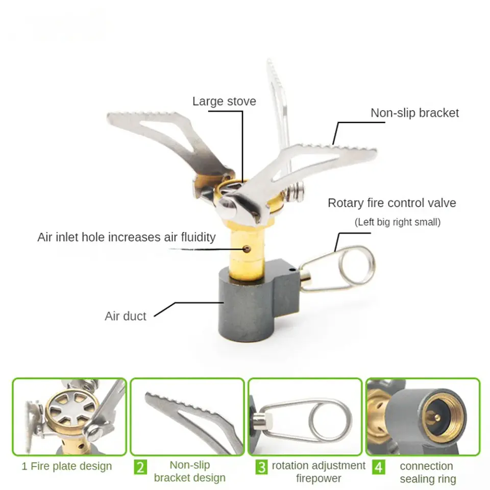 Cocinilla portátil a gas plegable para camping 3
