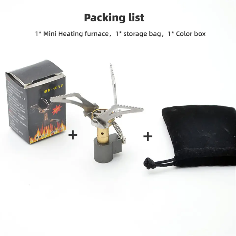 Cocinilla portátil a gas plegable para camping 6