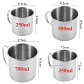 Taza de acero inoxidable con asa plegable para camping - Miniatura 2