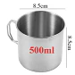 Taza de acero inoxidable con asa plegable para camping - Miniatura 9