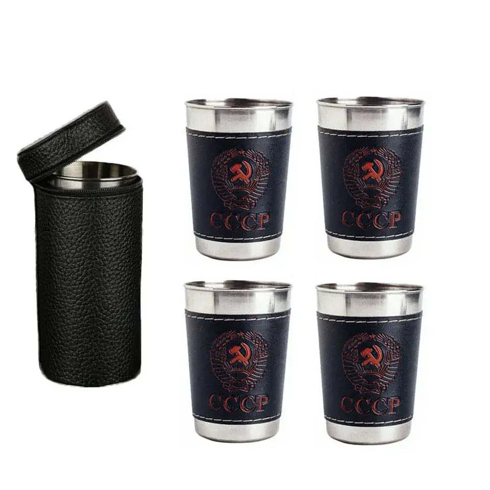 Vasos de acero inoxidable de 170 ml para camping y viajes 1